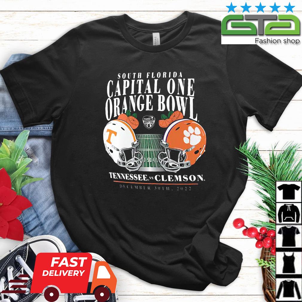 Tennessee Volunteers Vs Clemson Tigers 2022 Orange Bowl Matchup Old School Shirt - Copy