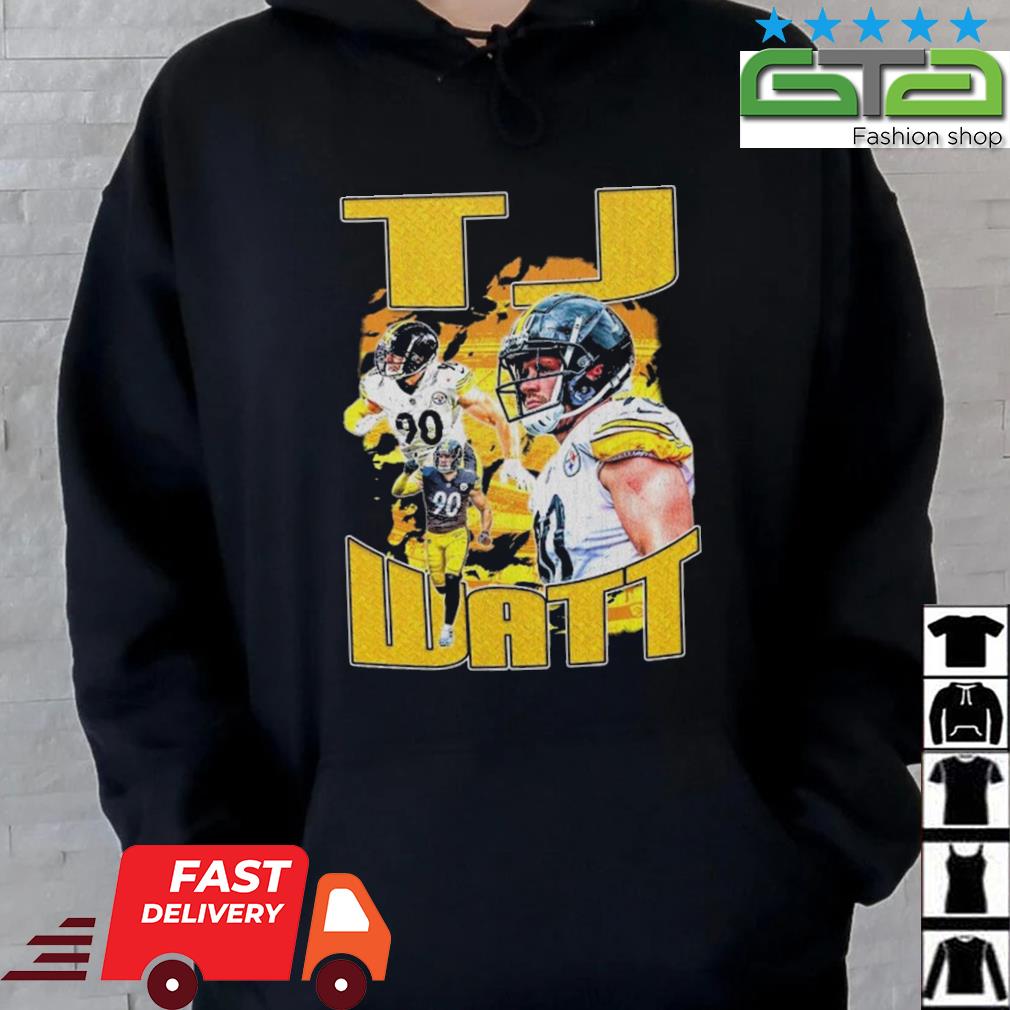 TJ Watt 90 Pittsburgh Steelers retro shirt, hoodie, sweater, long sleeve  and tank top