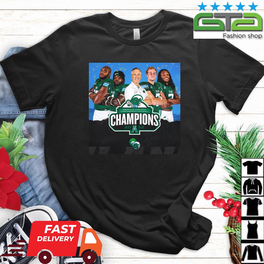 Tulane Green Wave American Athletic Conference Football Champions 2022 Shirt