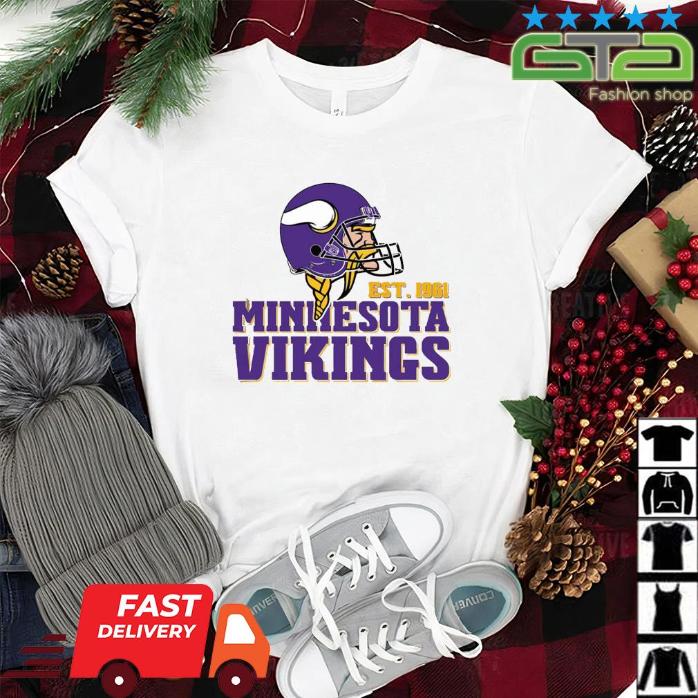 Minnesota Vikings football est. 1961 go Vikings logo shirt, hoodie,  sweater, long sleeve and tank top