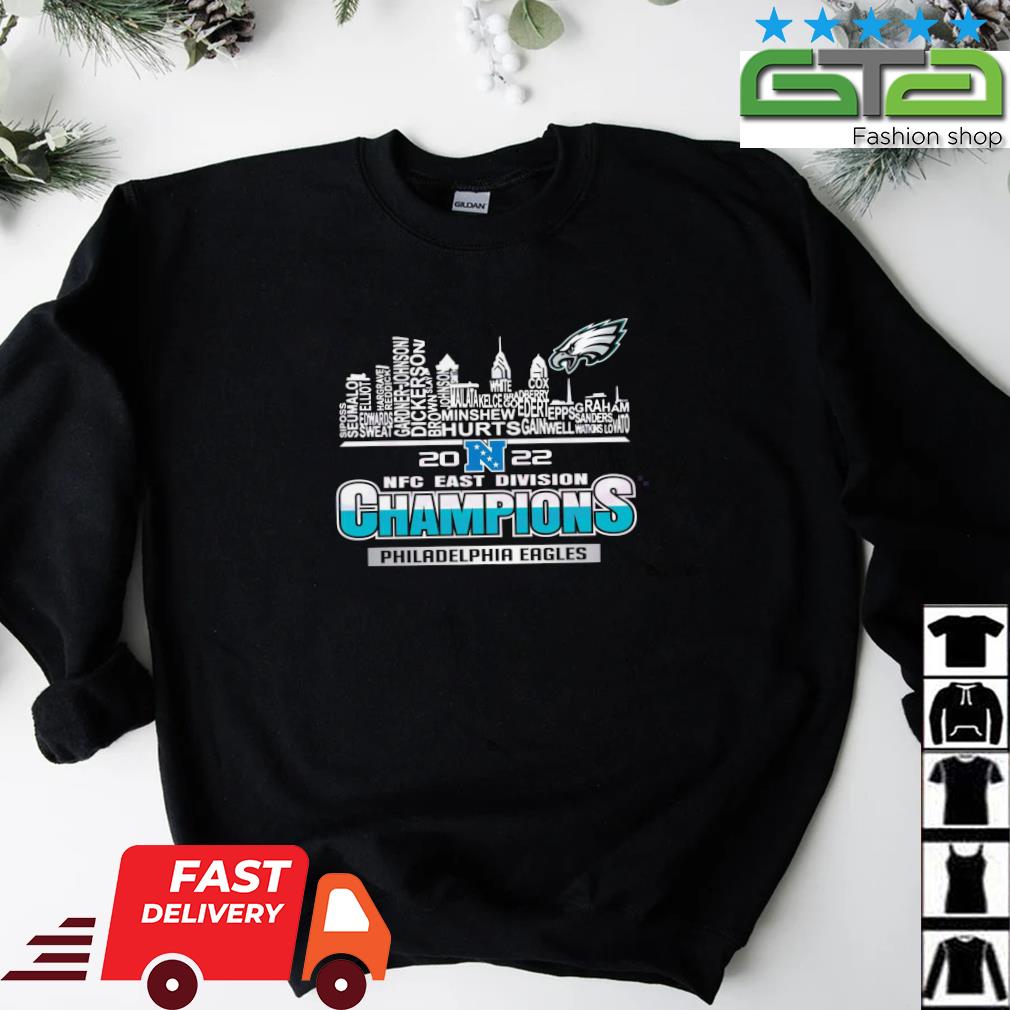 2022 Nfc East Division Champions Philadelphia Eagles Players Skylines Shirt,  hoodie, sweatshirt and long sleeve