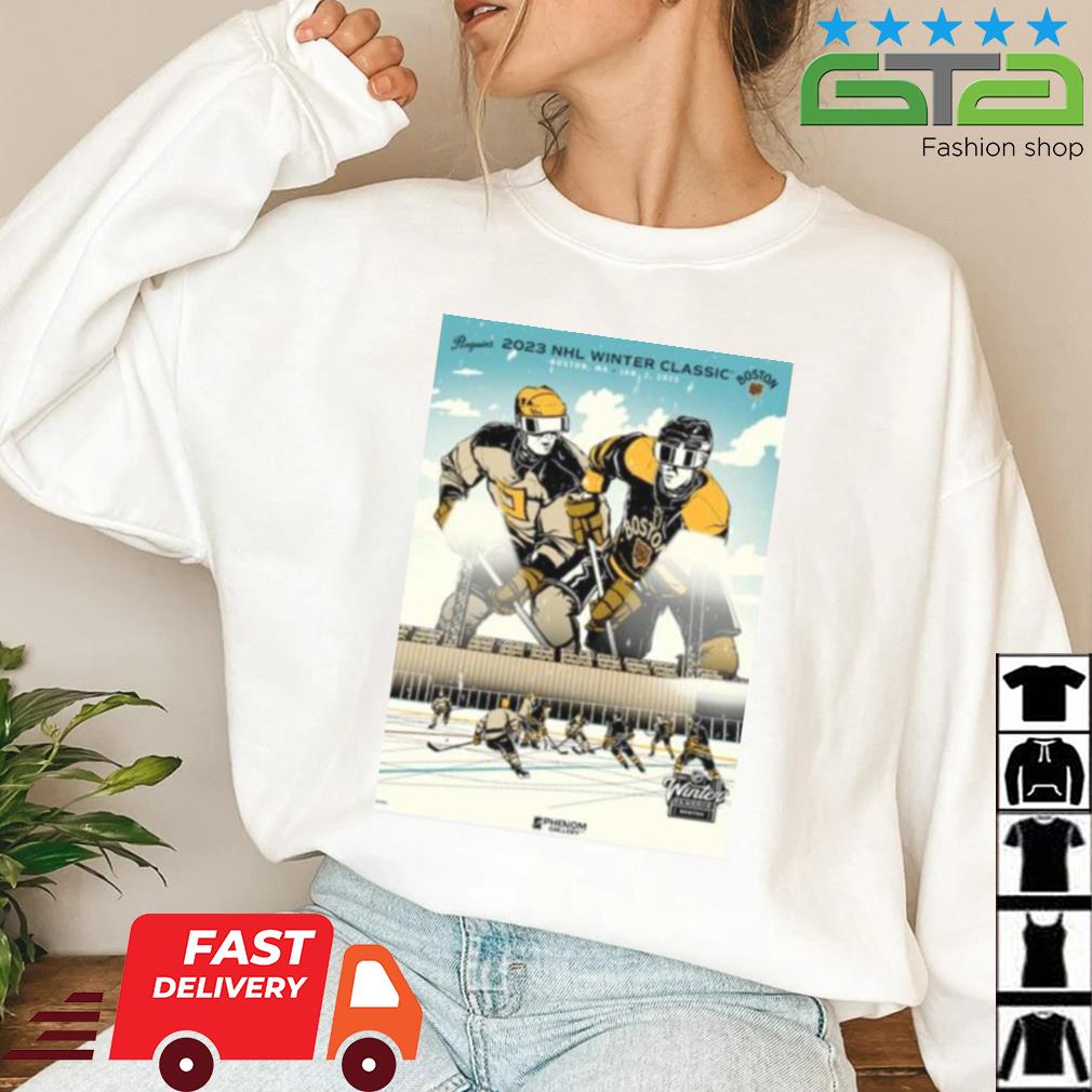 Boston Bruins Vs Penguins 2023 NHL Winter Classic Poster Shirt, hoodie,  sweater, long sleeve and tank top