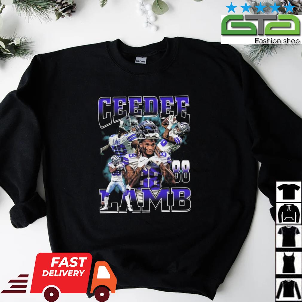 CeeDee Lamb Dallas Number football shirt - Limotees