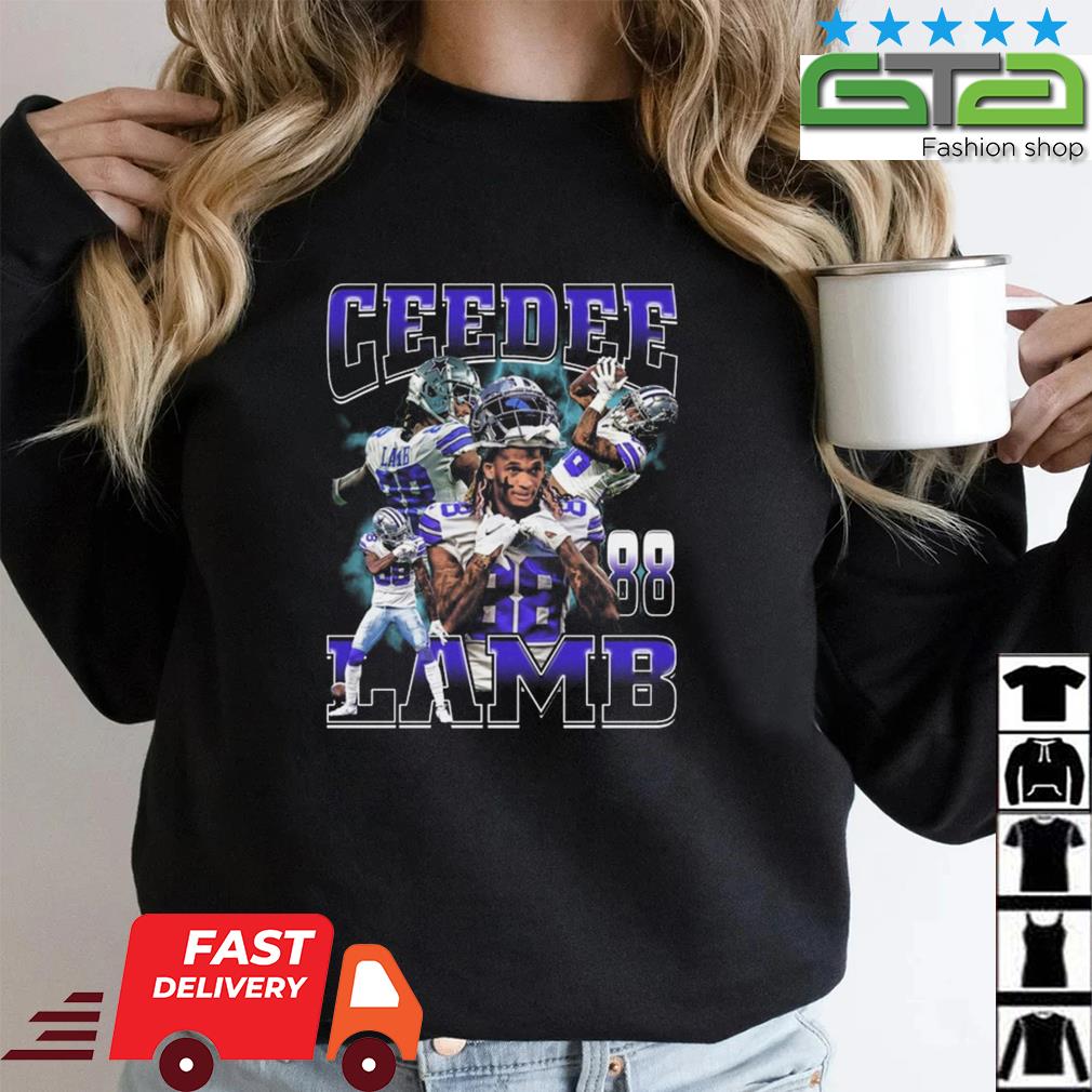 CeeDee Lamb Dallas Number football shirt - Limotees