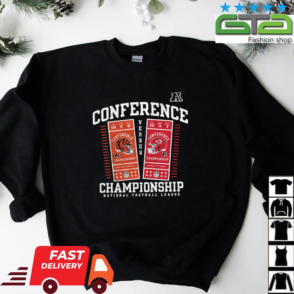 Cincinnati Bengals vs. Kansas City Chiefs 2023 AFC Championship Ticket  Exchange T-Shirt, hoodie, sweater, long sleeve and tank top