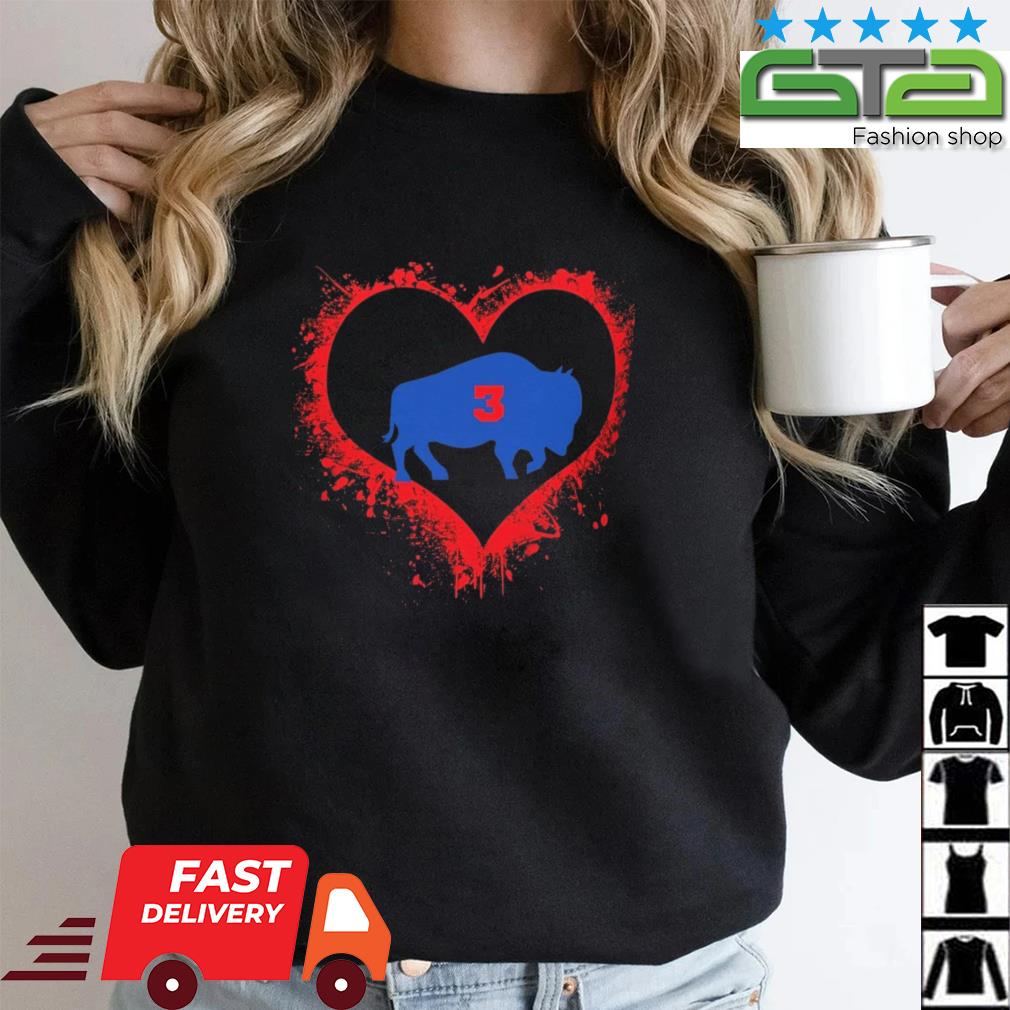 Love For 3 Damar Hamlin Sweatshirt - Bugaloo Boutique