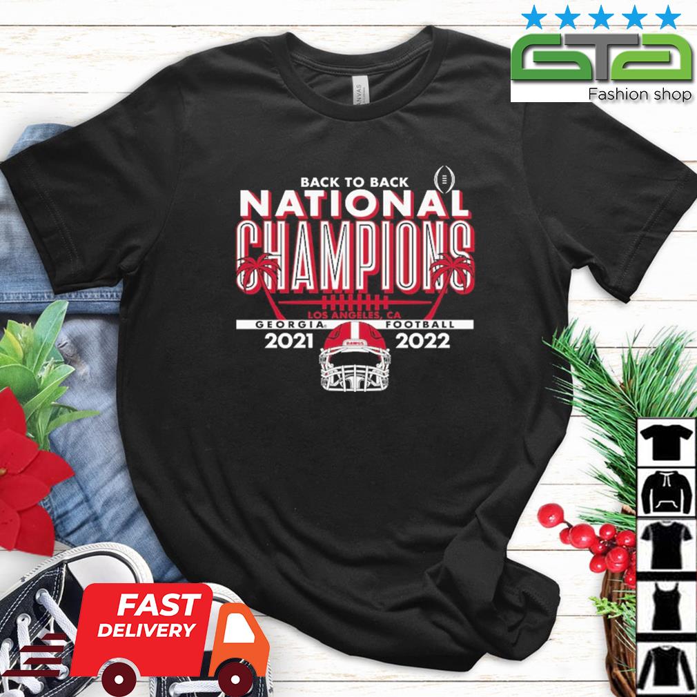 Georgia Bulldogs Champion Back-To-Back College Football Playoff National  Champions T-Shirt - Black