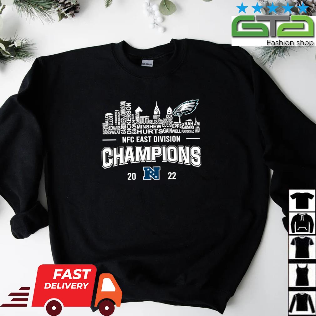 Philadelphia Eagles Team Players 2022 NFC East Champions Shirt - Limotees