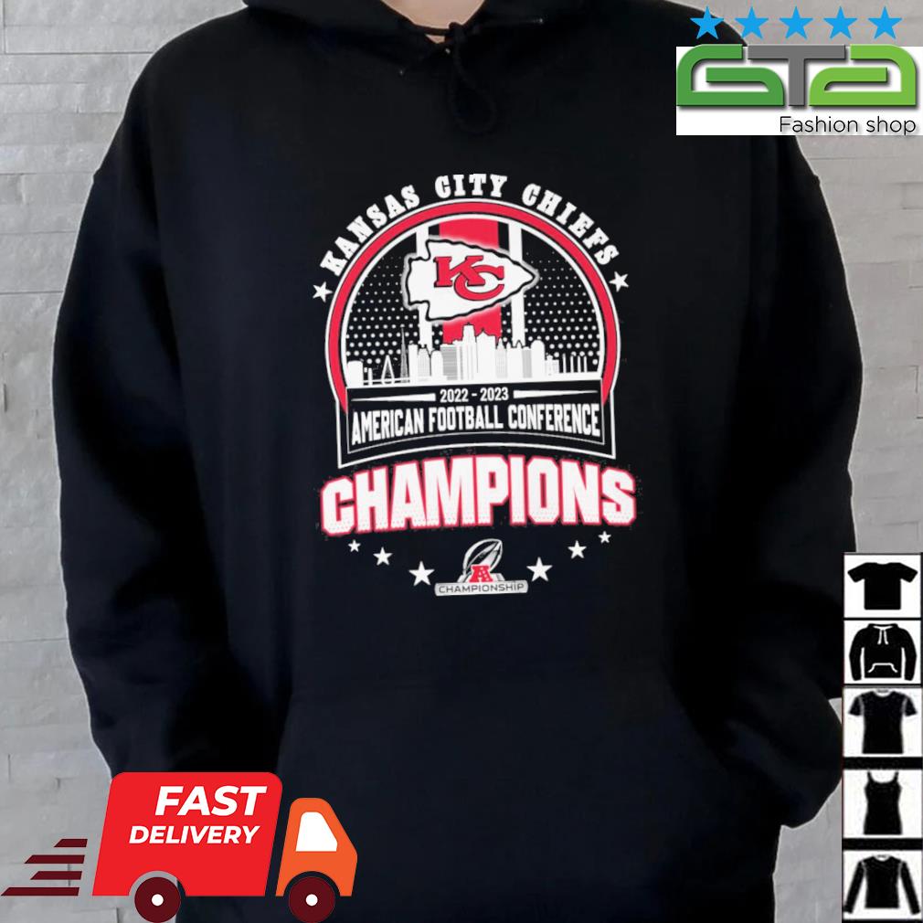 Kansas city Chiefs 2022-2023 afc champions go Chiefs shirt, hoodie