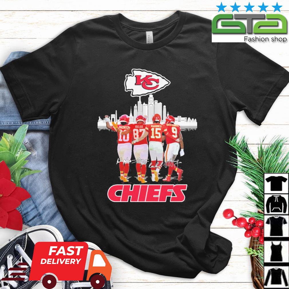 KC Chiefs City Patrick Mahomes Isiah Pacheco Travis Kelce JuJu  Smith-Schuster signatures shirt, hoodie, sweater, long sleeve and tank top