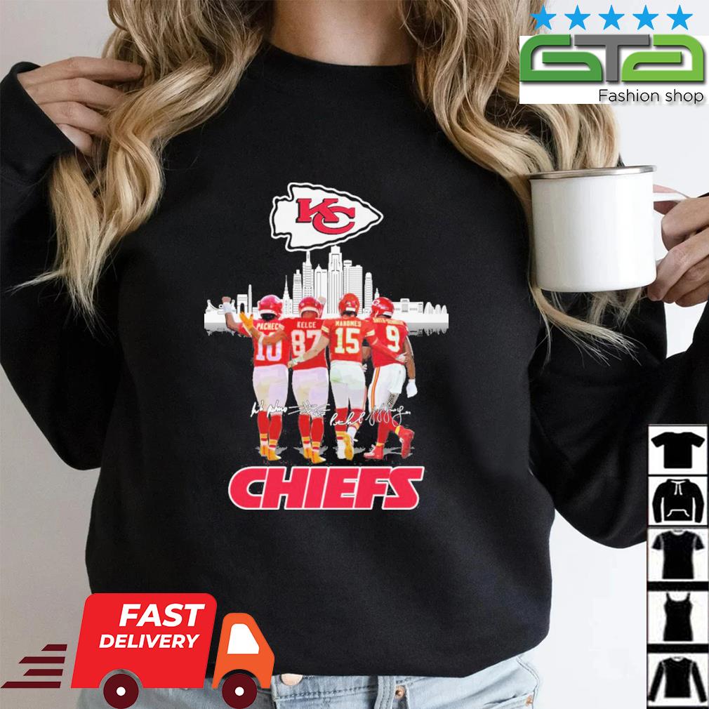 KC Chiefs City Patrick Mahomes Isiah Pacheco Travis Kelce JuJu  Smith-Schuster signatures shirt, hoodie, sweater, long sleeve and tank top