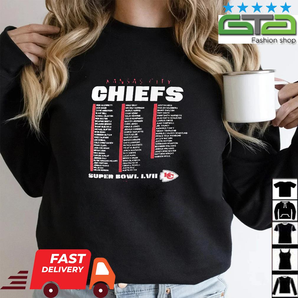 Kansas City Chiefs Super Bowl LVII Varsity Roster Mug, hoodie, sweater,  long sleeve and tank top