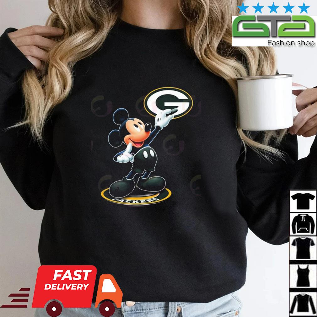 Official Green Bay Packers Mickey Mouse Disney Football Shirt,Sweater,  Hoodie, And Long Sleeved, Ladies, Tank Top