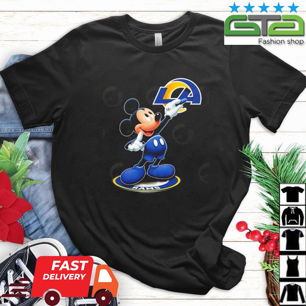 Los Angeles Rams NFL Mickey Mouse player cartoon 2023 shirt