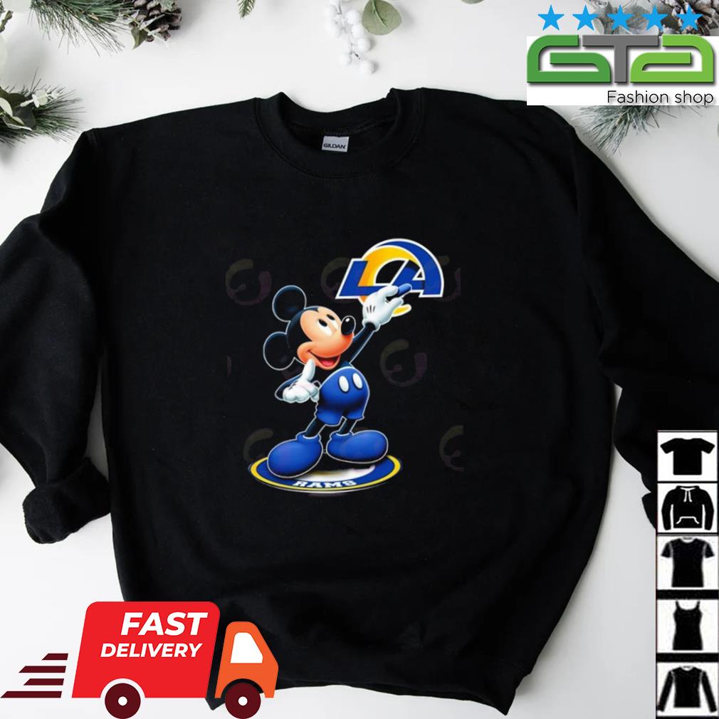 Los Angeles Rams NFL Mickey Mouse player cartoon 2023 shirt