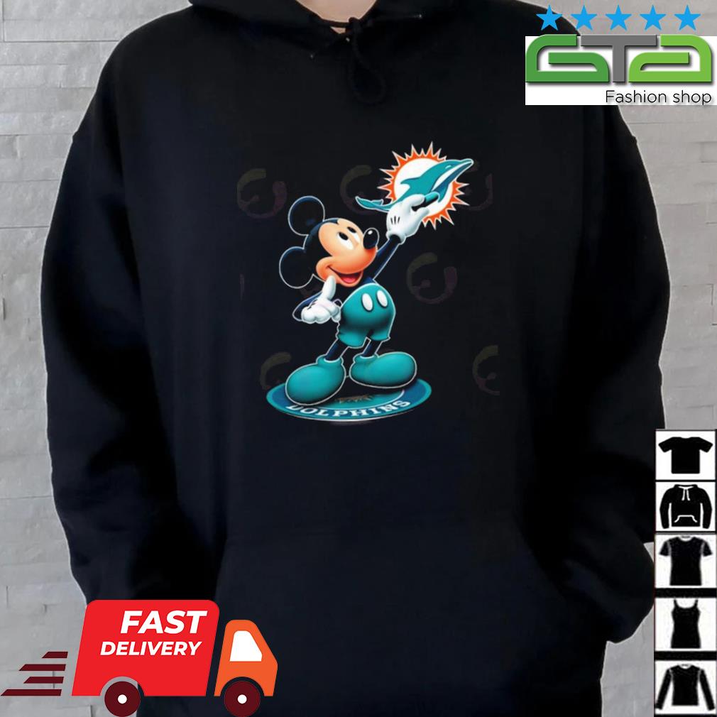 Miami Dolphins NFL Mickey Mouse player cartoon 2023 shirt, hoodie, sweater,  long sleeve and tank top