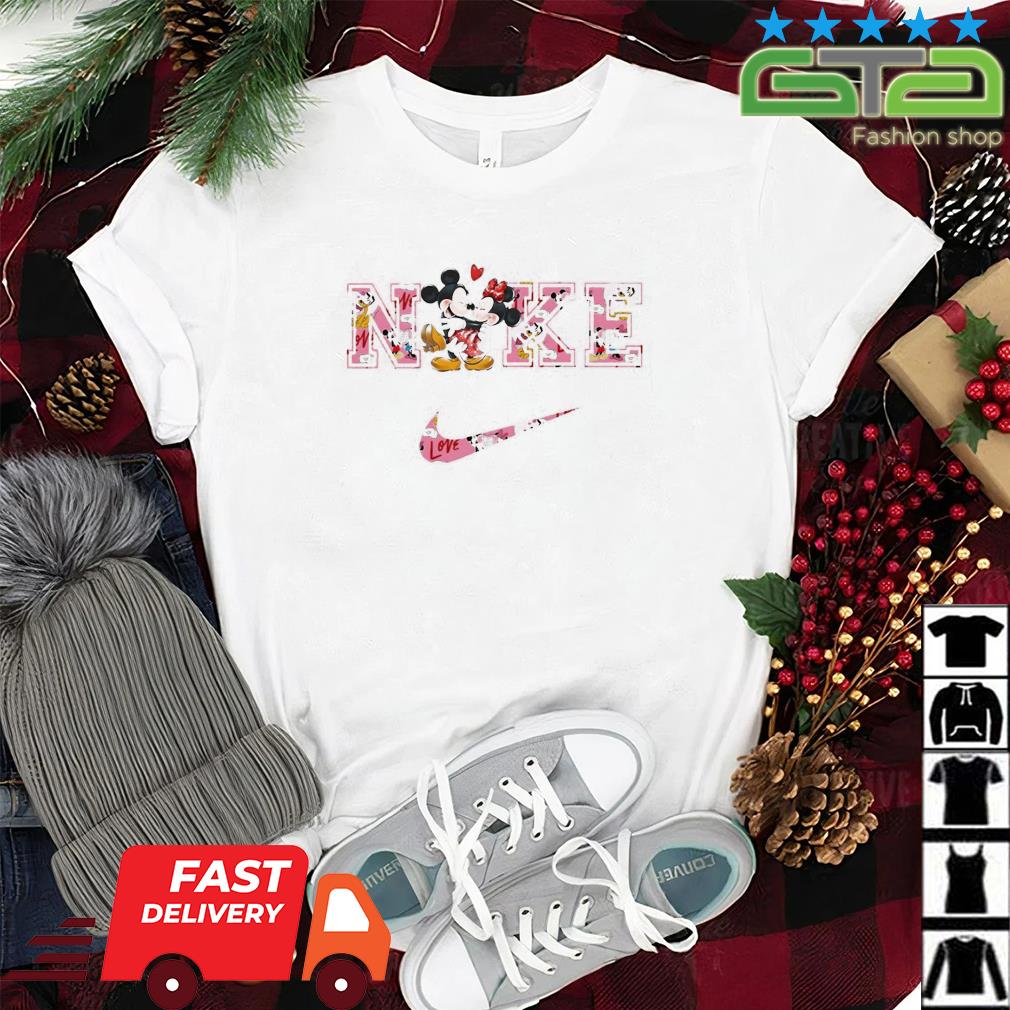 Respiración Discreto Monótono Nike Valentines Day Mickey And Minnie Mouse Shirt, hoodie, sweater, long  sleeve and tank top