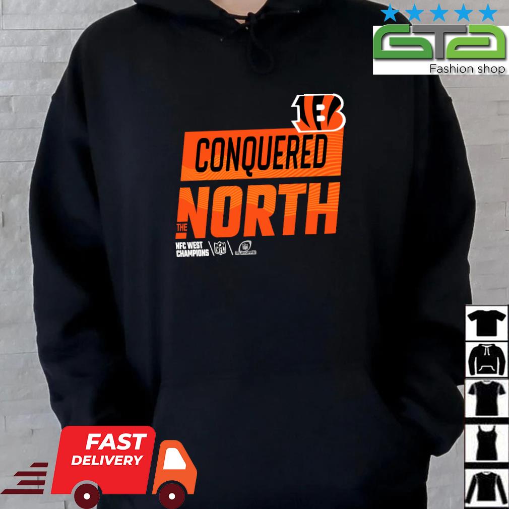 Cincinnati Bengals Conquered The North 2022 Afc Conquered North Champions  T-shirt,Sweater, Hoodie, And Long Sleeved, Ladies, Tank Top