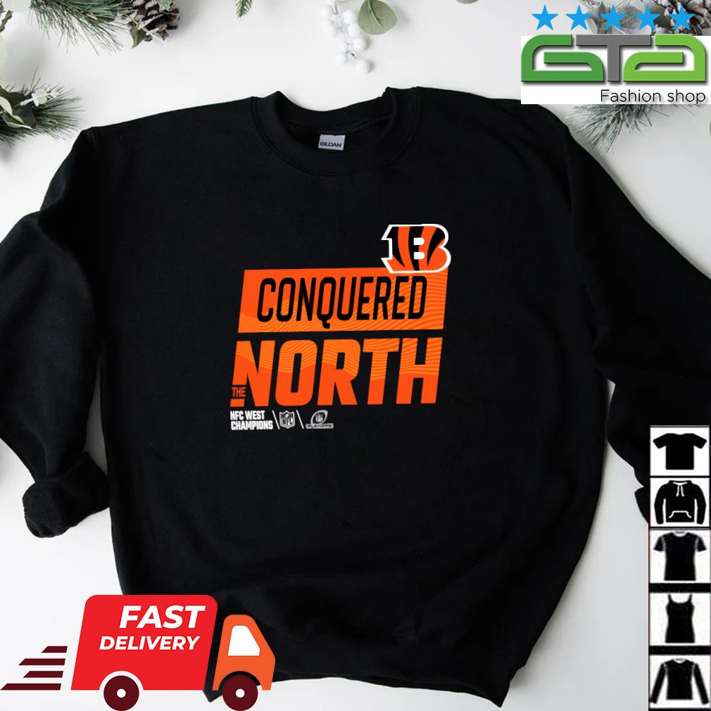 Bengals shop conquered the north AFC north champions bengals T-shirt,  hoodie, sweater, long sleeve and tank top