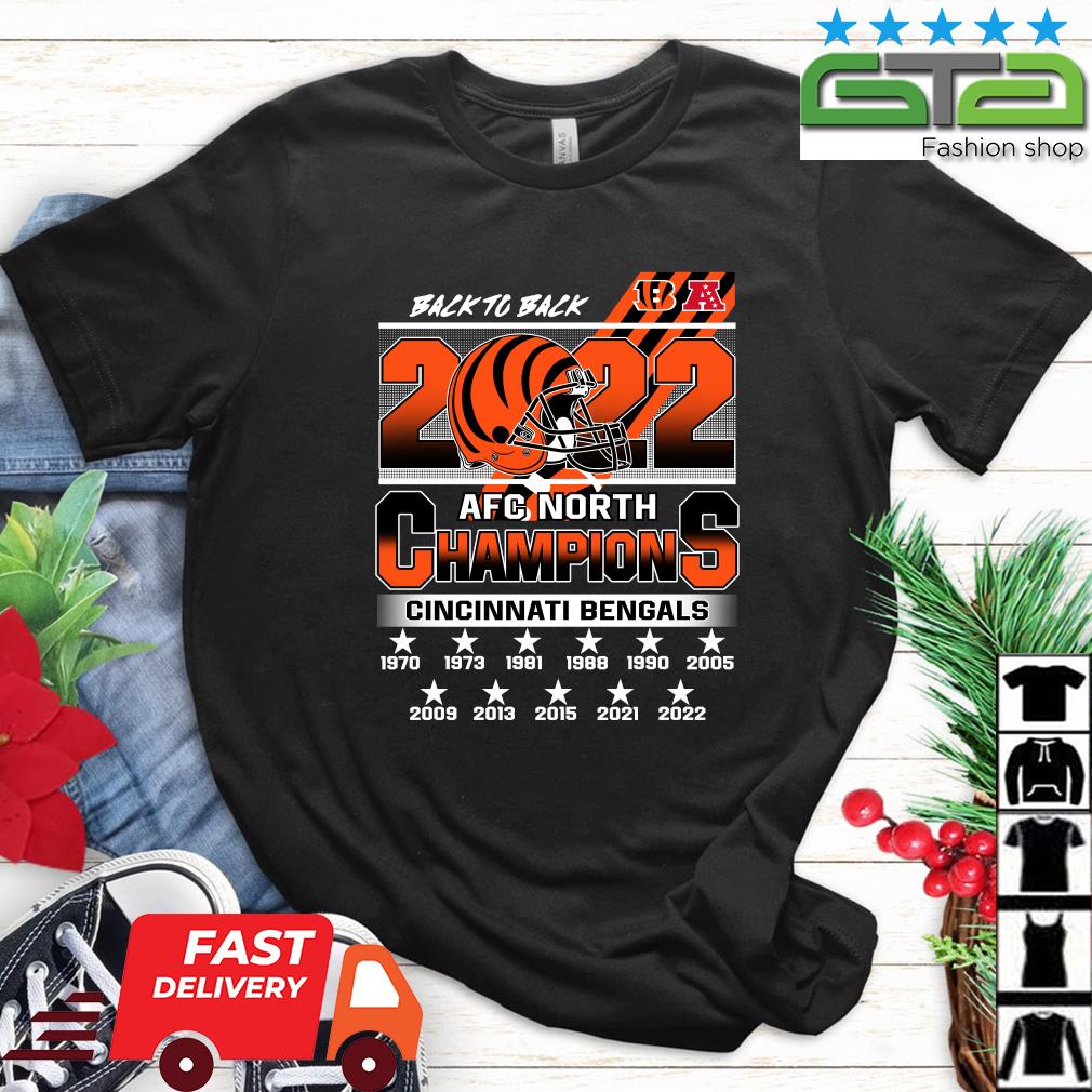 Cincinnati Bengals Back To Back Afc North Champions shirt