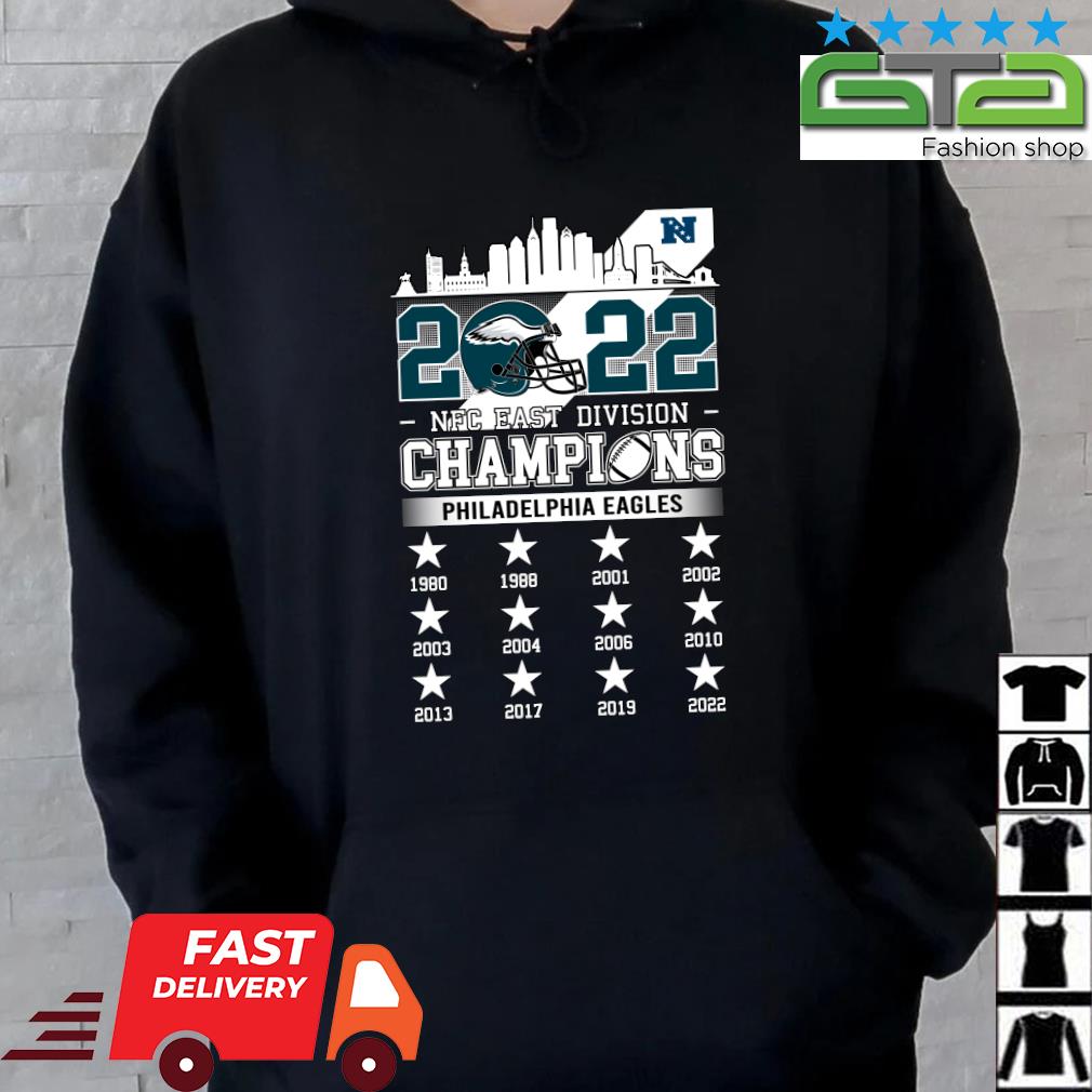 Philadelphia eagles 2022 nfc east division champions 1980 2022 shirt,  hoodie, sweater, long sleeve and tank top