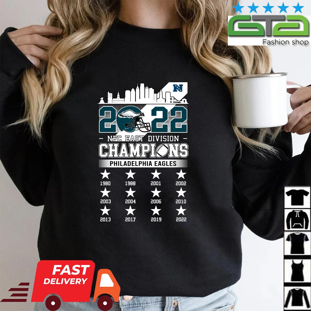 Philadelphia eagles 2022 nfc east division champions 1980 2022 shirt,  hoodie, longsleeve tee, sweater