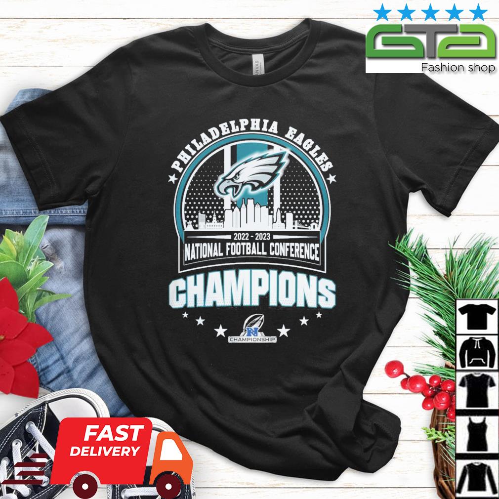 Philadelphia eagles champions national football conference 2022 2023 shirt,  hoodie, sweater, long sleeve and tank top