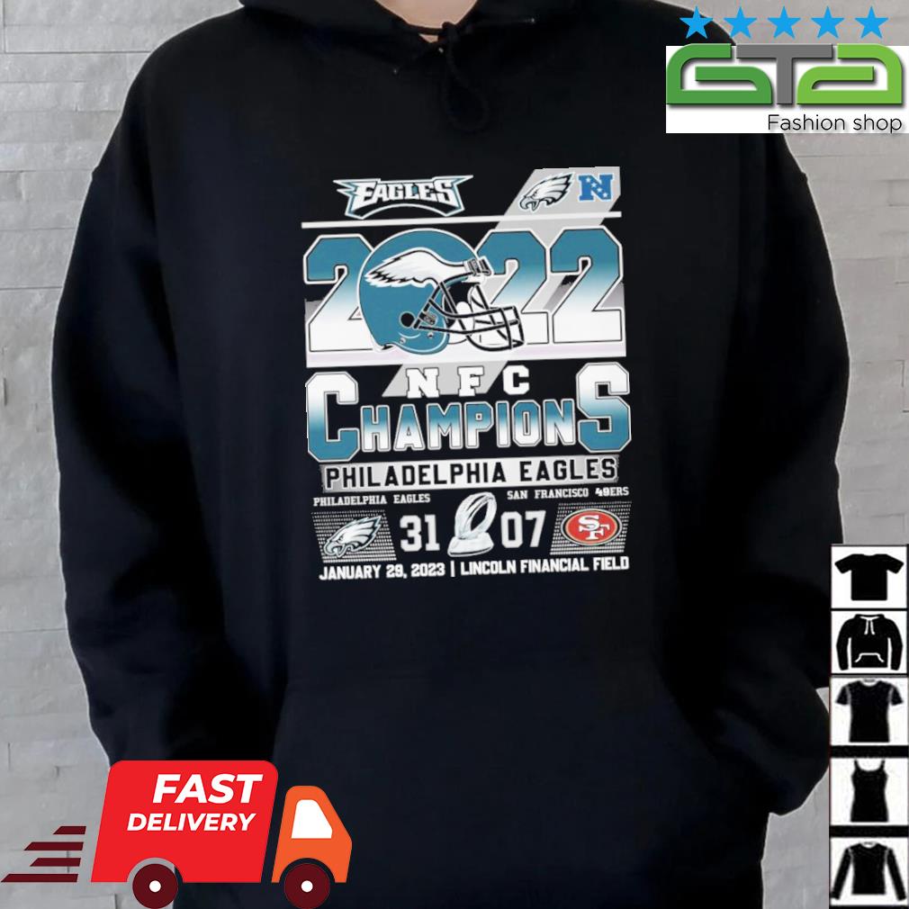 Philadelphia Eagles 2022 NFC Champions Lincoln Financial Field shirt,  hoodie, sweater, long sleeve and tank top