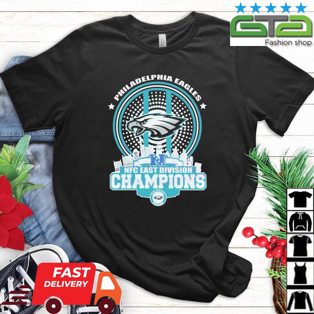 2022 NFC East Champions Philadelphia Eagles Skyline Unisex T-Shirt - REVER  LAVIE