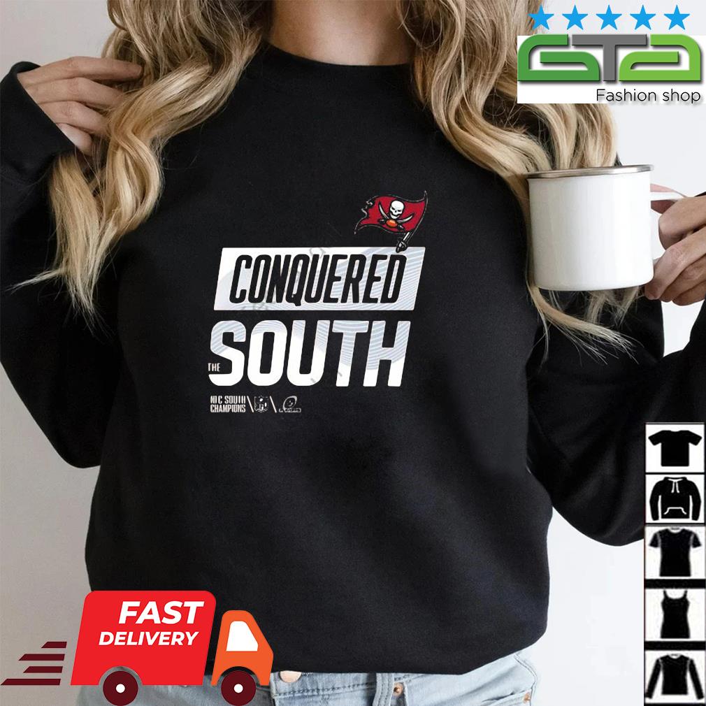 Official Tampa Bay Buccaneers Conquered The South 2022 Nfc South Division  Champions Locker Room T-shirt, hoodie, sweater, long sleeve and tank top