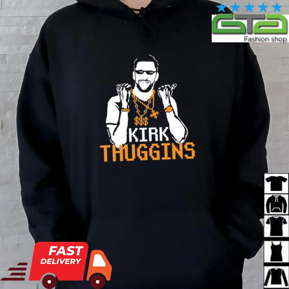 Za'Darius Smith featuring a “Kirk Thuggins” T-shirt during