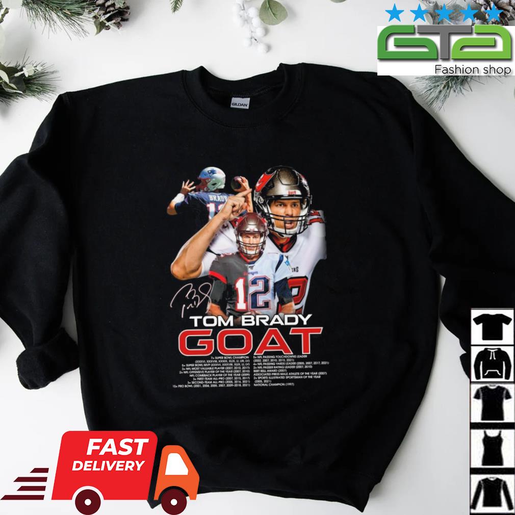 Goat Tom Brady 12 Shirt - Reallgraphics