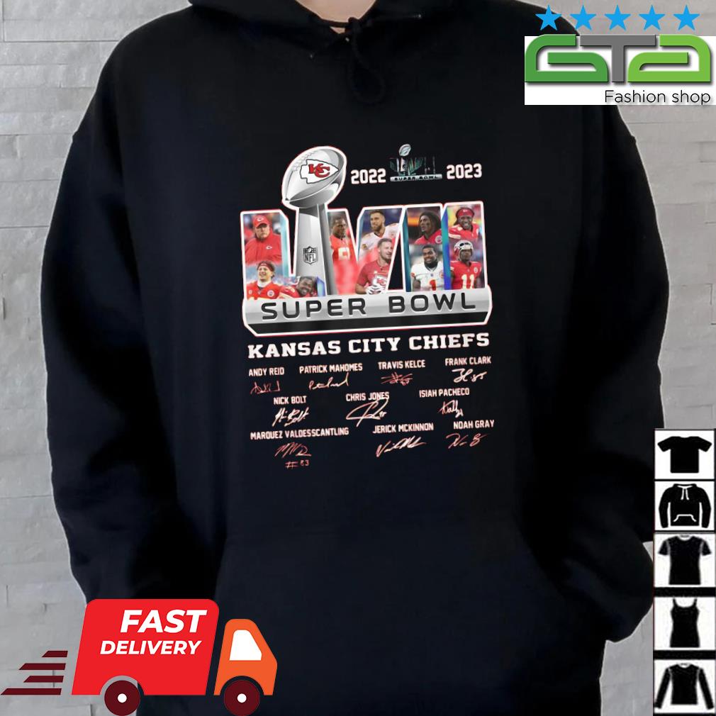 Kansas City Chiefs 2022-2023 Super Bowl LVII Signatures shirt, hoodie,  sweater, long sleeve and tank top