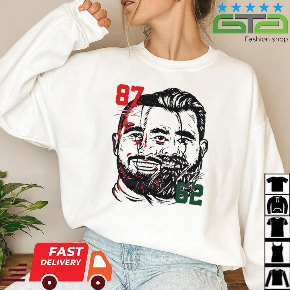 Travis kelce vs jason kelce bowl 2023 lvii super bowl shirt, hoodie,  sweater, long sleeve and tank top