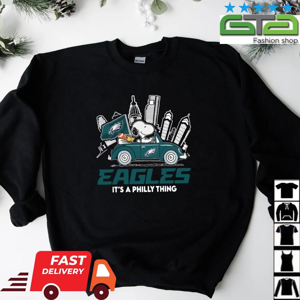 2023 Philadelphia Eagles Snoopy And Woodstock Drive Car It's A Philly Thing  Shirt, hoodie, sweater, long sleeve and tank top