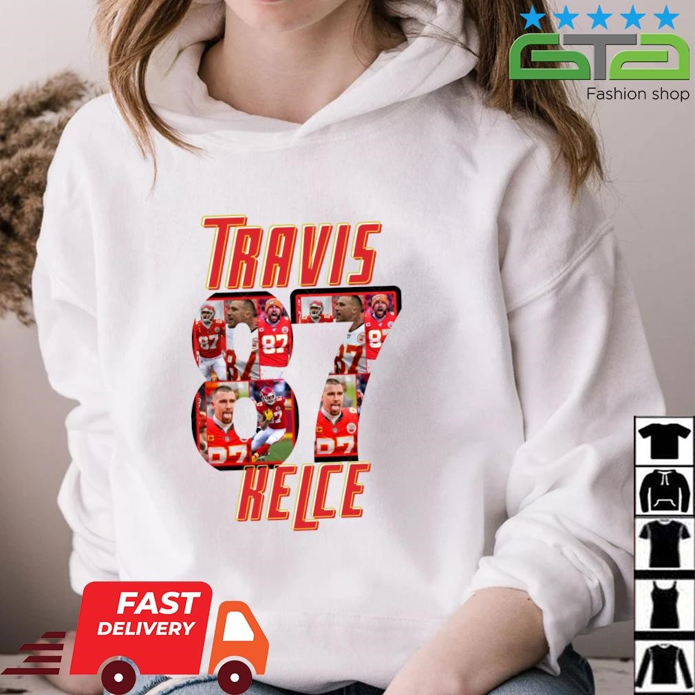 Travis Kelce 87 Kansas City Chiefs player football poster shirt, hoodie,  sweater, long sleeve and tank top