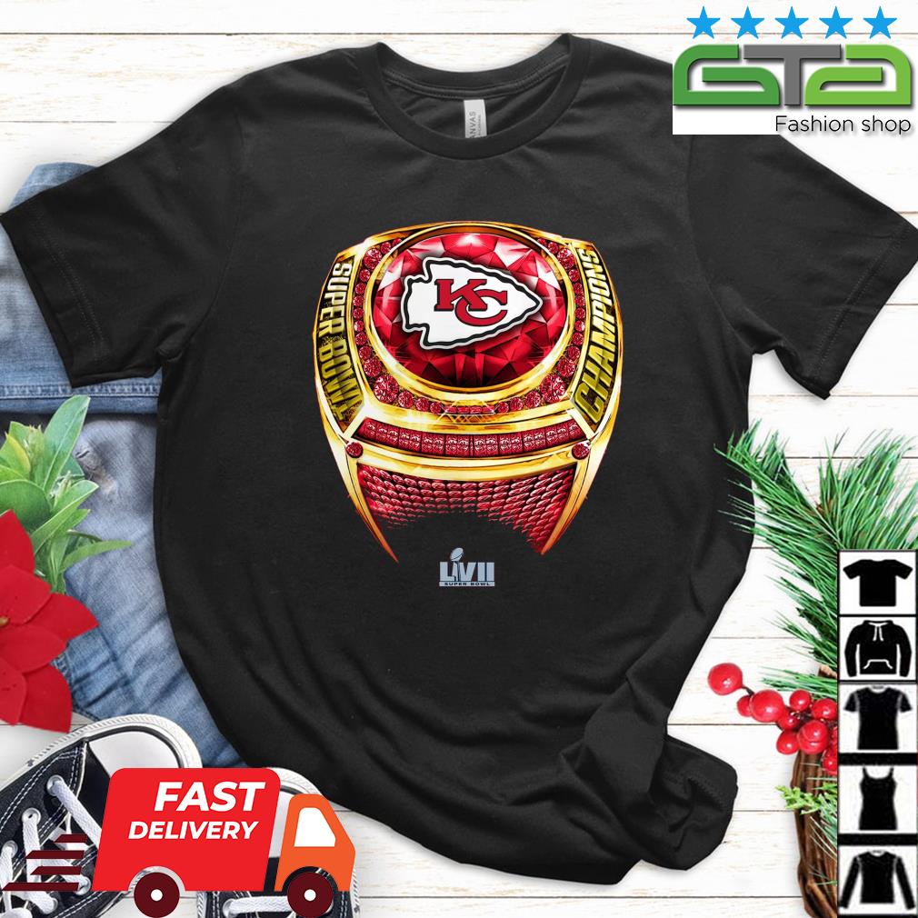 2023 NFL Pro Line Red Kansas City Chiefs Super Bowl LIV Champions Ring Shirt