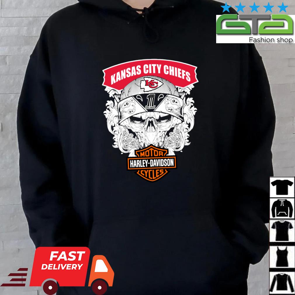 Skull Kansas City Chiefs NFL Motorcycles Harley-Davidson shirt, hoodie,  sweater, long sleeve and tank top