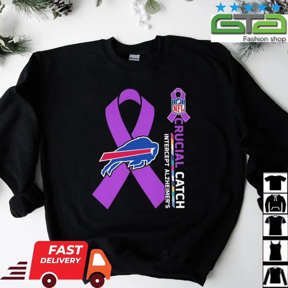 Buffalo Bills Crucial Catch Intercept Alzheimer's shirt, hoodie, sweater,  long sleeve and tank top