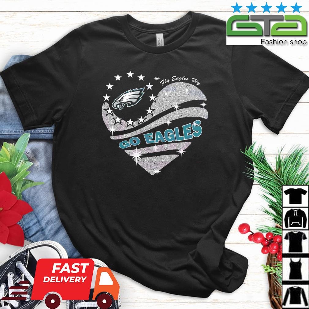 Heart Philadelphia Eagles Fly Eagles Fly Go Eagles PNG Sublimation