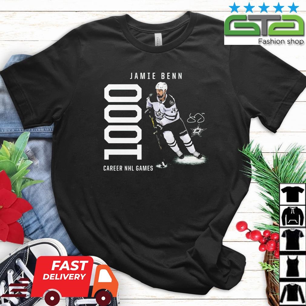 Jamie Benn Dallas Stars 1000 Career NHL Games signature shirt, hoodie,  sweater, long sleeve and tank top