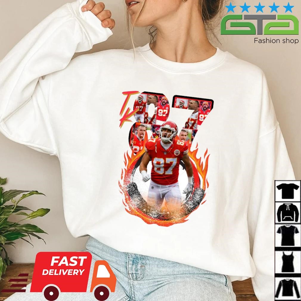 Nfl Kansas City Chiefs 87 Travis Kelce Hoodie Unisex Sizes S - 5xl  Gts005916 - ChiefsFam