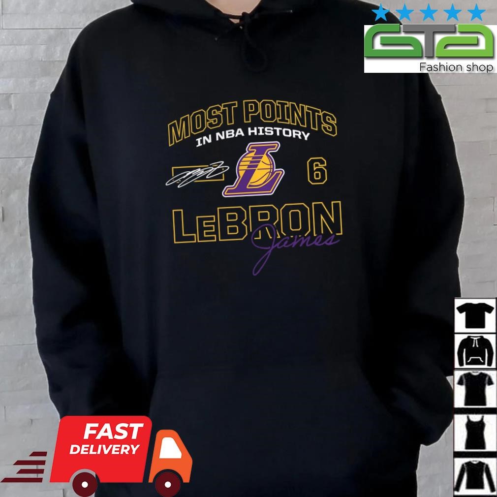 LeBron James Los Angeles Lakers Mót Points In NBA History Signature Shirt Hoodie.jpg