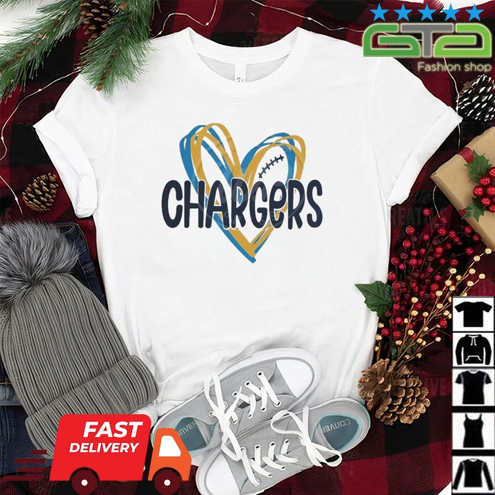Design This girl loves her Los Angeles Chargers mascot heart shirt, hoodie,  sweater, long sleeve and tank top