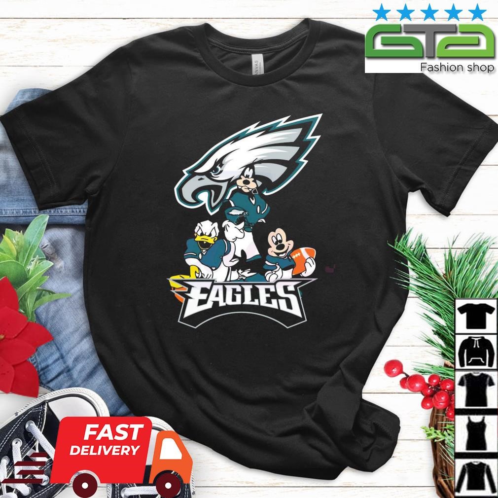 Nfl philadelphia eagles mickey mouse friends super bowl shirt, hoodie,  sweater, long sleeve and tank top