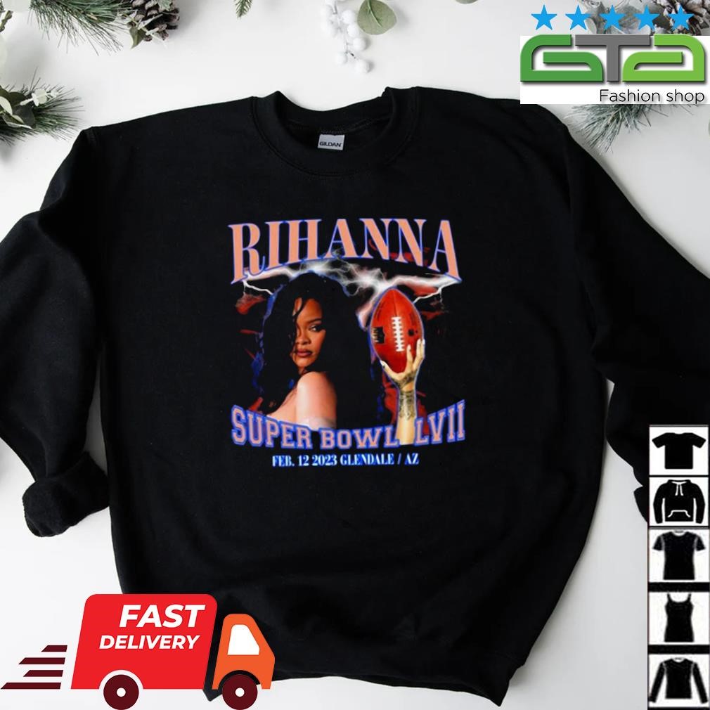 Rihanna Super Bowl American Football Game Day Shirt - Jolly Family Gifts