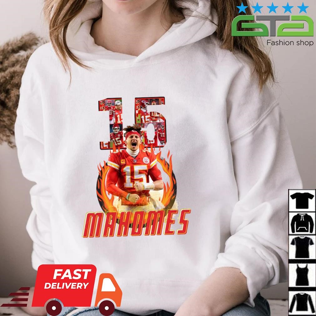 Patrick Mahomes 15 football vintage poster shirt, hoodie, sweater