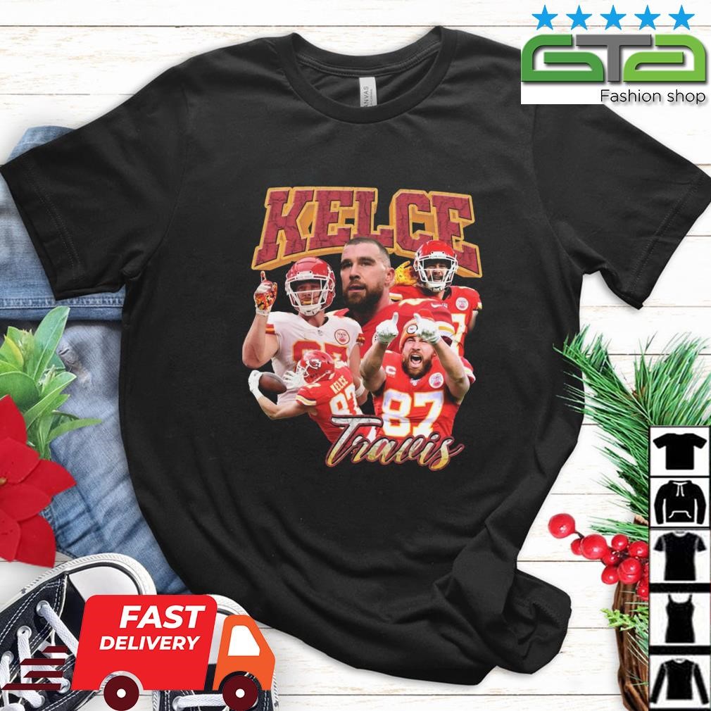 Travis Kelce 90s Vintage Bootleg Kansas City Chiefs Shirt - Peanutstee