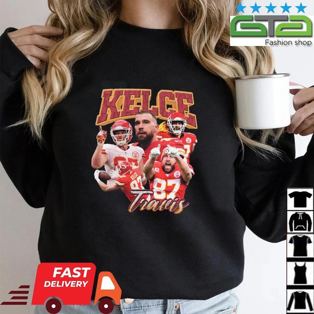 Travis Kelce Shirt Limited Travis Kelce Vintage T-Shirt Graphic Unisex T  Shirt Retro 90's Fans Homage Shirt - Trendingnowe