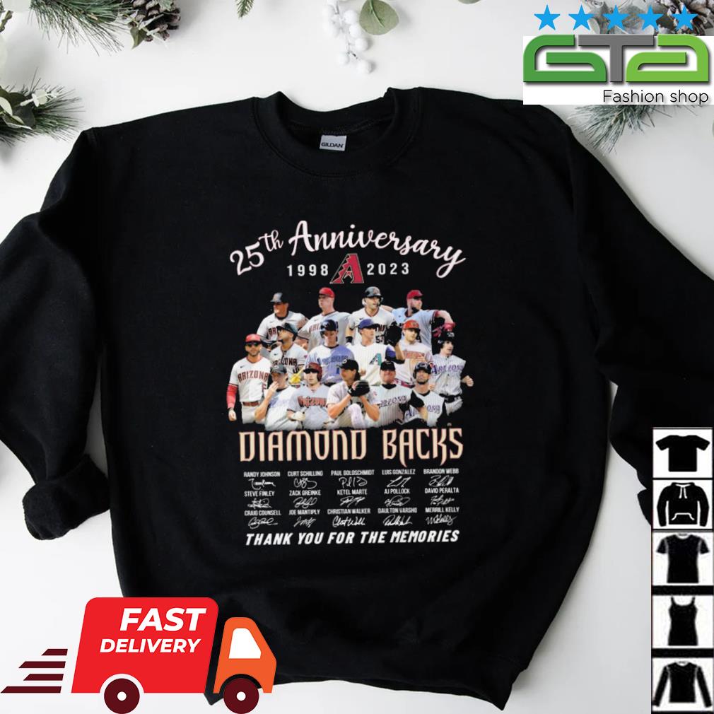 Original Arizona Diamondbacks 25th Anniversary 1998-2023 Thank You